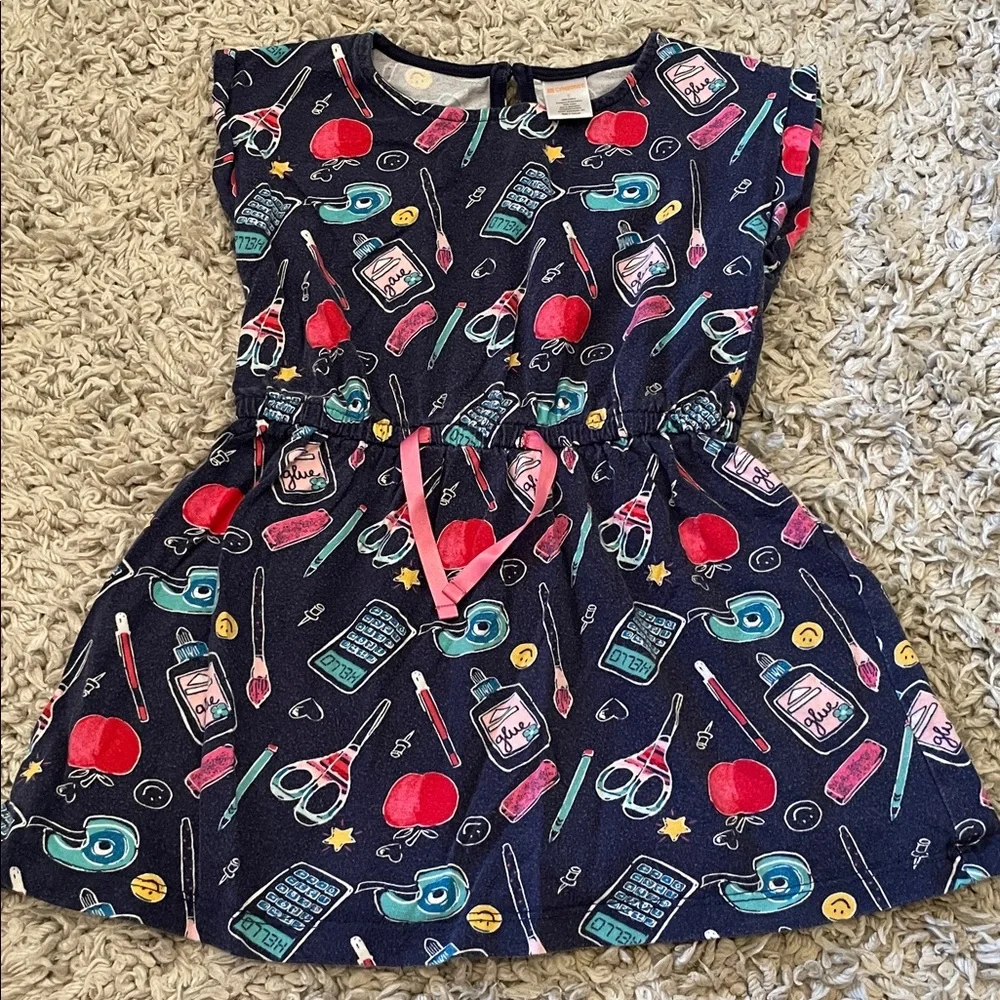 2017 Gymboree Outlet School Supplies Dress, Size 5
